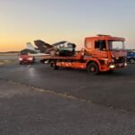 remorquage d'un avion à Agde